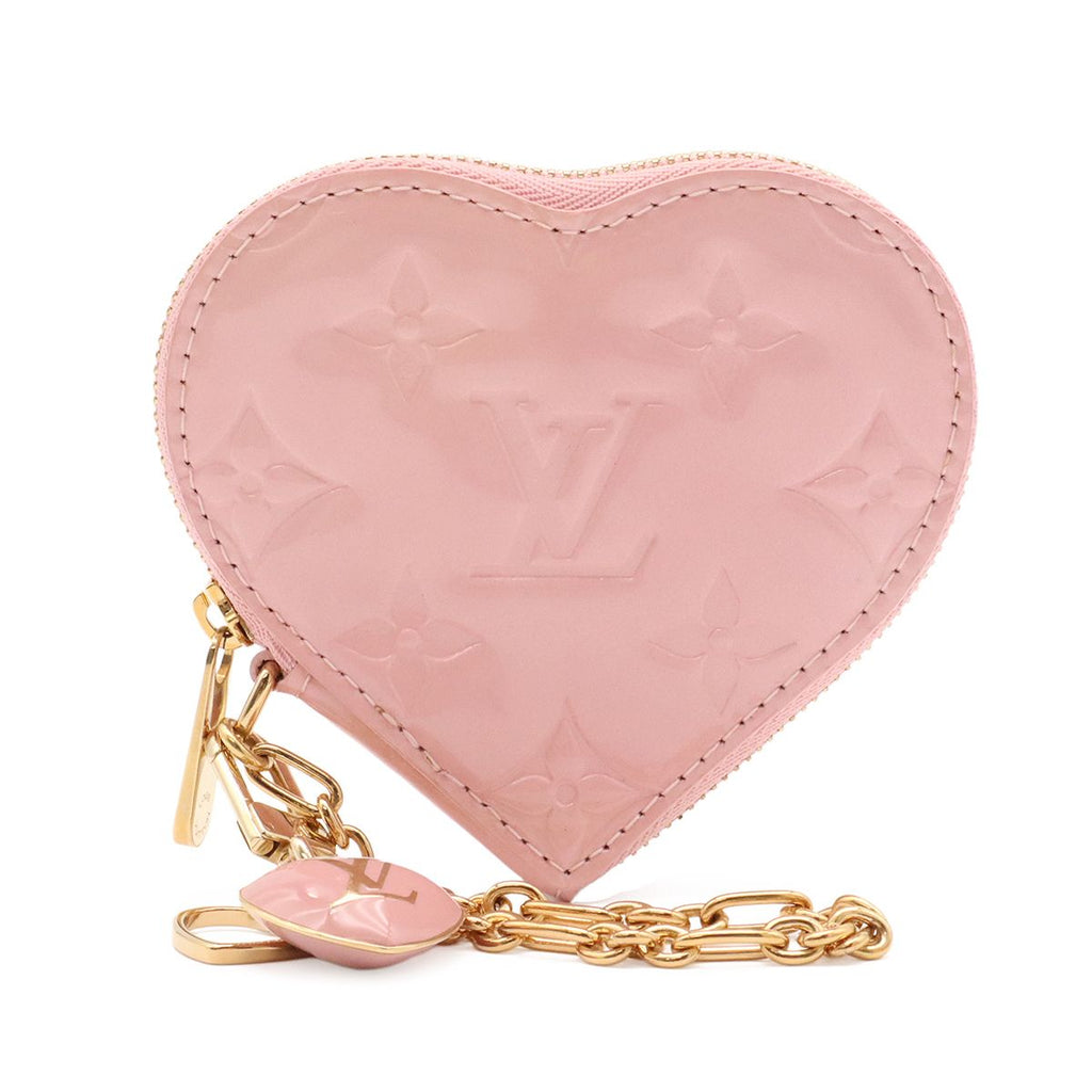 Louis Vuitton Monogram Vernis Porte Monnaie Coeur Coin Purse with Heart