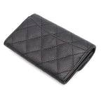 Chanel Quilted Classic Flap Bag Card Case CC Logo Business Pass Case Caviar — view 2