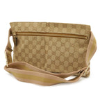 Gucci GG Canvas Sherry Line Belt Bag Waist Pouch Hip Beige Pink Metallic Gold — view 2
