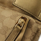 Gucci GG Canvas Sherry Line Belt Bag Waist Pouch Hip Beige Pink Metallic Gold — view 6