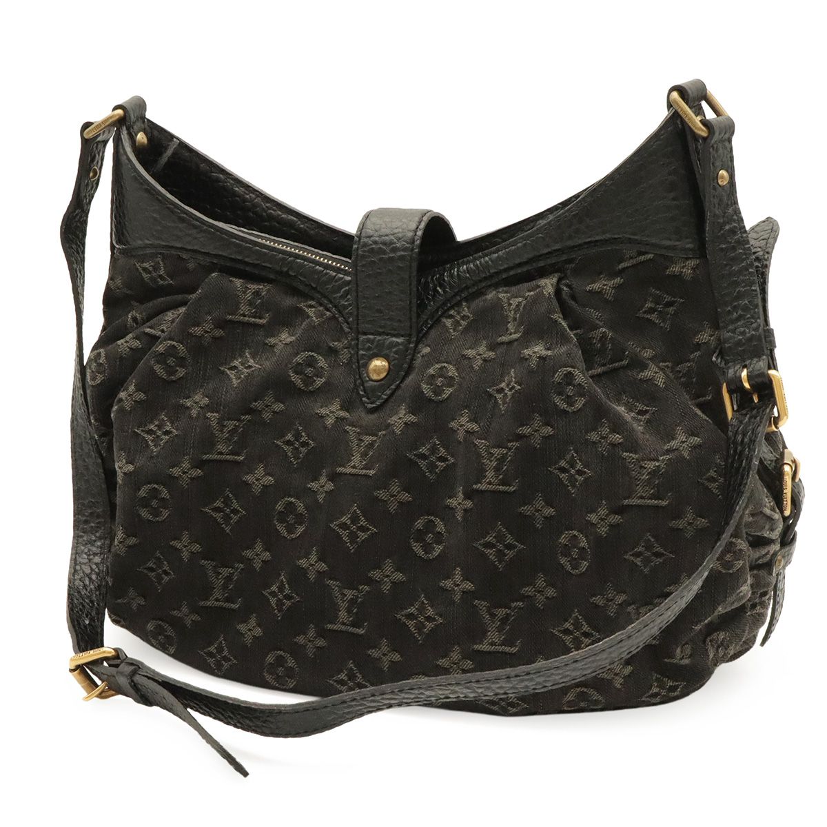 Louis Vuitton Monogram Denim S Shoulder Bag Noir Black — view 2