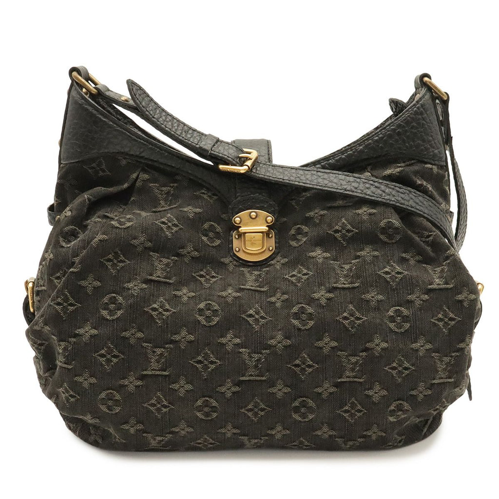 Louis Vuitton Monogram Denim S Shoulder Bag Noir Black
