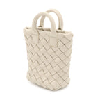 Bottega Veneta Intrecciato Charm Key Holder Mini Pouch Case Leather Off White — view 2