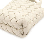 Bottega Veneta Intrecciato Charm Key Holder Mini Pouch Case Leather Off White — view 4