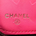 Chanel Wallet Cambon Chief Lambskin Black Pink Zip Around — view 5