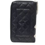 Chanel Wallet Cambon Chief Lambskin Black Pink Zip Around — view 2