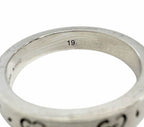 Gucci GG Logo Icon Ghost Ring 925 Sterling Silver Vintage — view 7