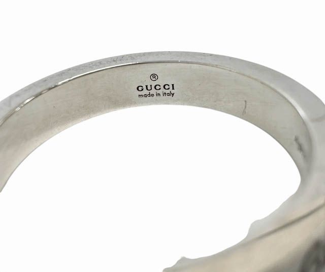 Gucci GG Logo Icon Ghost Ring 925 Sterling Silver Vintage — view 5