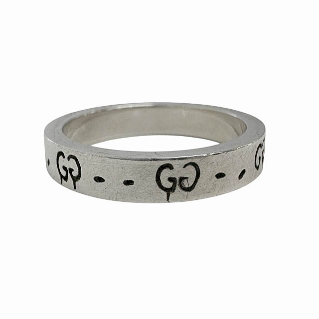 Gucci GG Logo Icon Ghost Ring 925 Sterling Silver Vintage — view 2