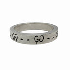 Gucci GG Logo Icon Ghost Ring 925 Sterling Silver Vintage — view 2