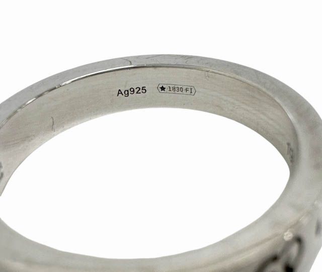 Gucci GG Logo Icon Ghost Ring 925 Sterling Silver Vintage — view 6