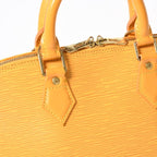 Louis Vuitton Alma Handbag Epi Leather Yellow Silver — view 5