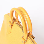 Louis Vuitton Alma Handbag Epi Leather Yellow Silver — view 7