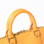 Louis Vuitton Alma Handbag Epi Leather Yellow Silver — view 6