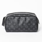 Louis Vuitton Dopp Kit Handbag Monogram Eclipse Black