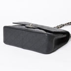 Chanel Maxi Quilted 30 Double Flap Chain Shoulder Bag CC Logo Caviar Leather — view 8