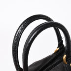 Louis Vuitton Handbag Monogram Denim Neo Cabby GM Black Leather 2-Way — view 5