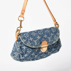 Louis Vuitton Handbag Mini Pleaty Denim Blue Monogram — view 3