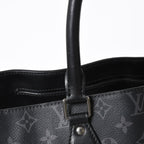 Louis Vuitton Grand Sac Tote Bag Monogram Eclipse Black Silver — view 5