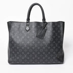 Louis Vuitton Grand Sac Tote Bag Monogram Eclipse Black Silver