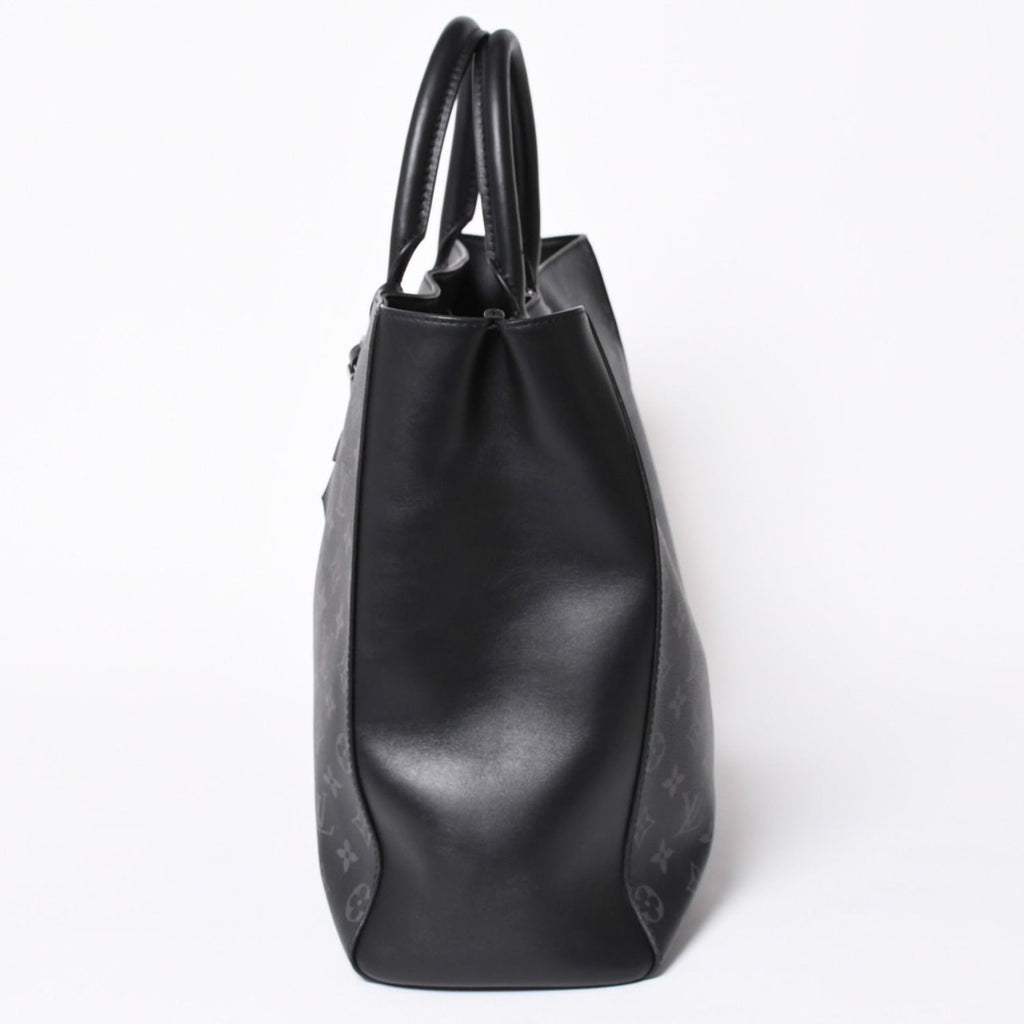Louis Vuitton Grand Sac Tote Bag Monogram Eclipse Black Silver — view 4