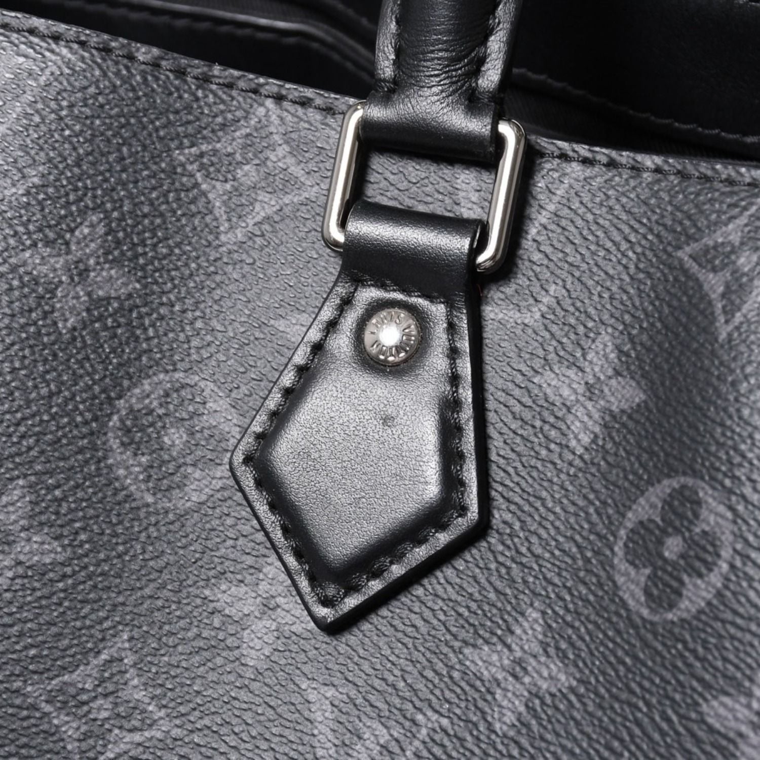 Louis Vuitton Grand Sac Tote Bag Monogram Eclipse Black Silver — view 6