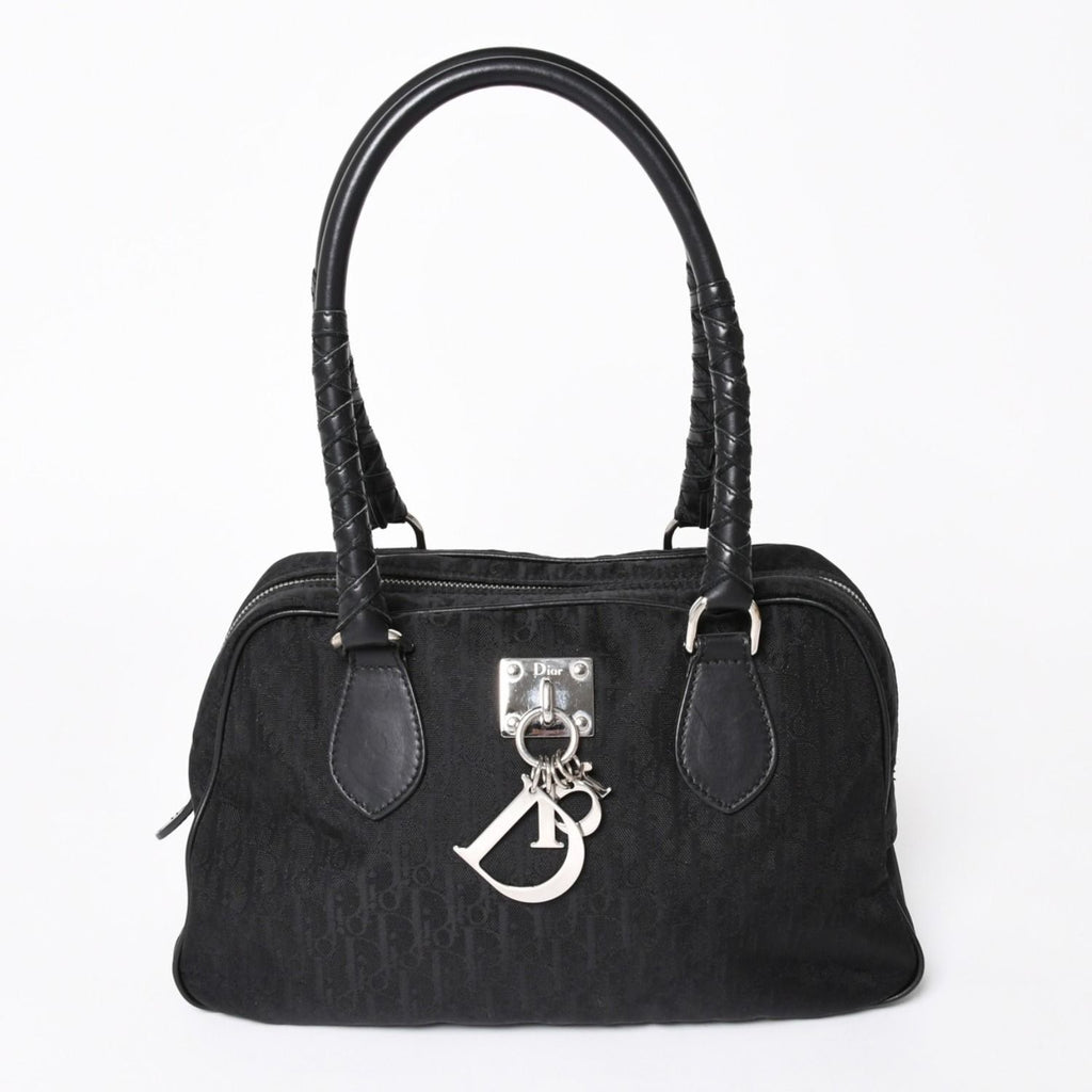 Dior Lovely Handbag Trotter Black Galliano