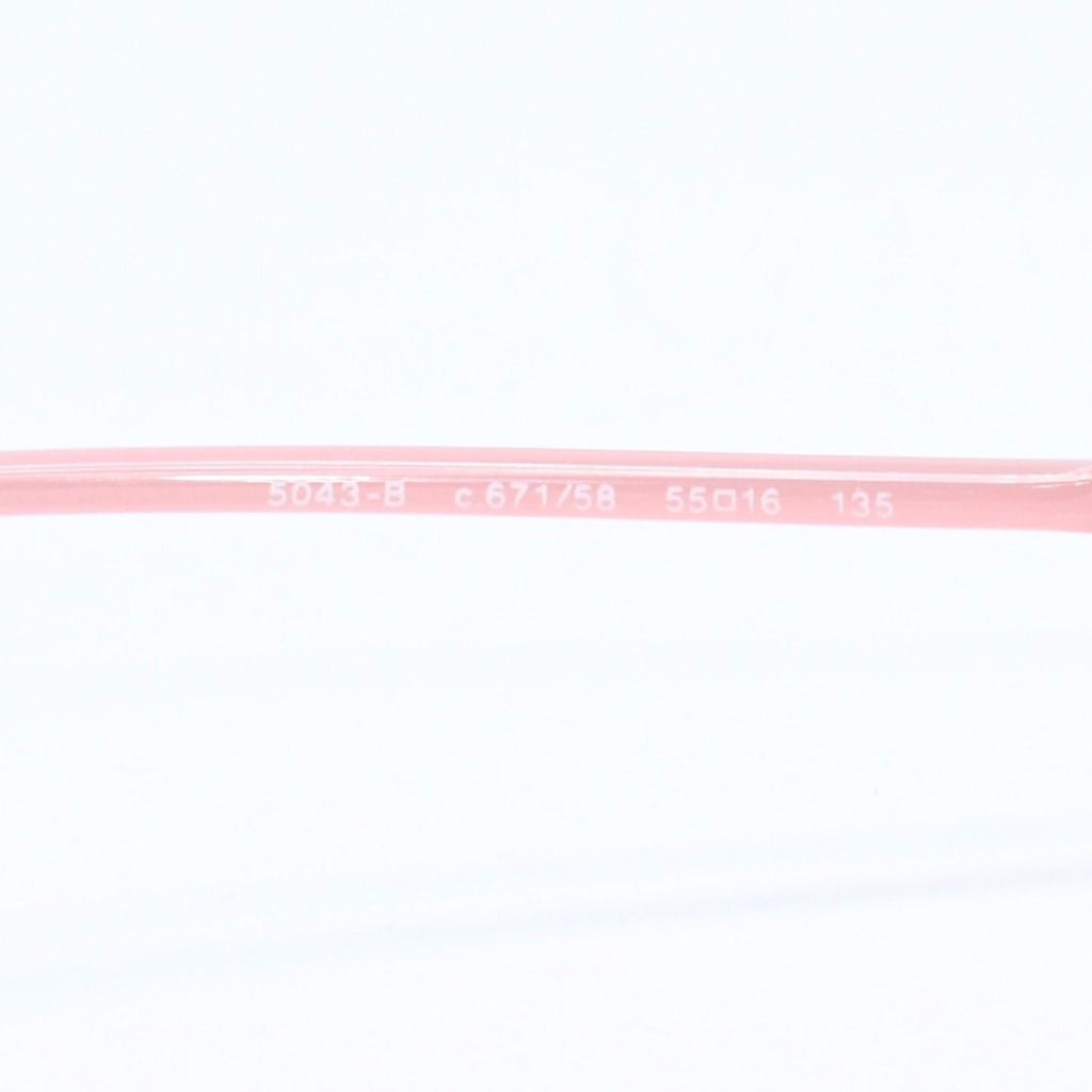 Chanel Square Shape Sunglasses Eyewear CC Logo Rhinestone Clear Pink — view 7