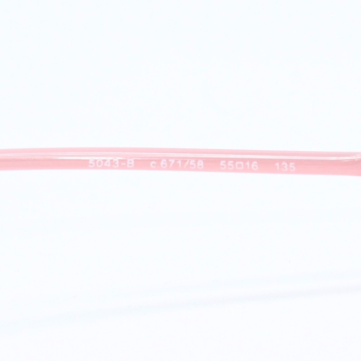 Chanel Square Shape Sunglasses Eyewear CC Logo Rhinestone Clear Pink — view 7
