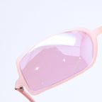 Chanel Square Shape Sunglasses Eyewear CC Logo Rhinestone Clear Pink — view 5