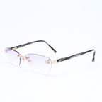 Chanel Rimless Sunglasses Eyewear CC Logo Marble Purple — view 2