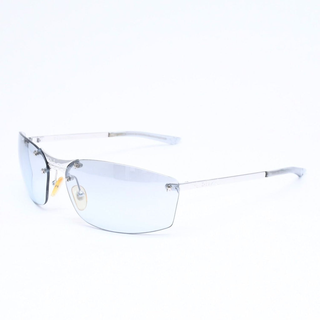 Dior Pop Rimless Sunglasses Gray Silver Eyewear — view 2