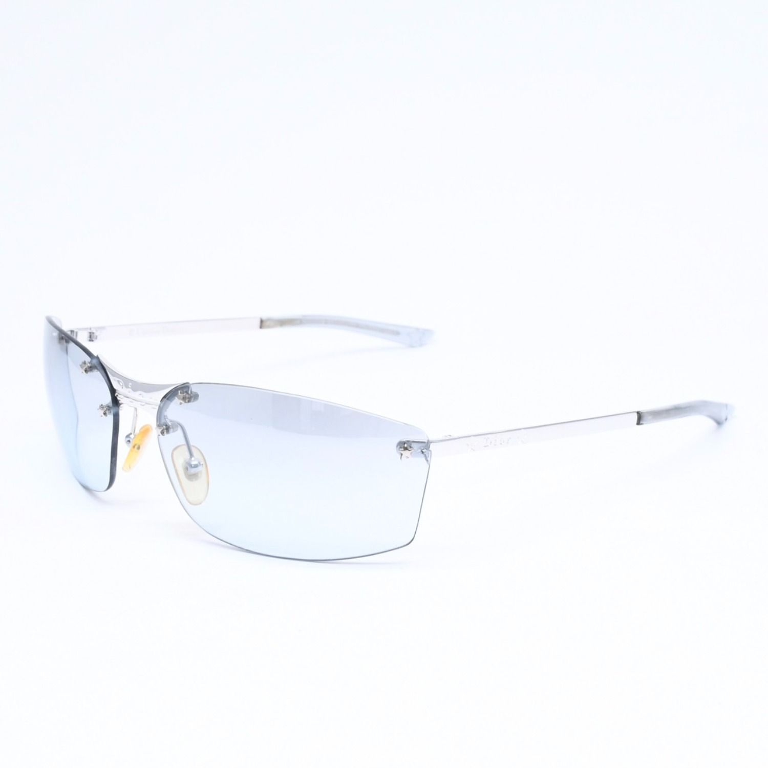 Dior Pop Rimless Sunglasses Gray Silver Eyewear — view 2