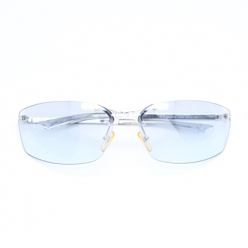 Dior Pop Rimless Sunglasses Gray Silver Eyewear
