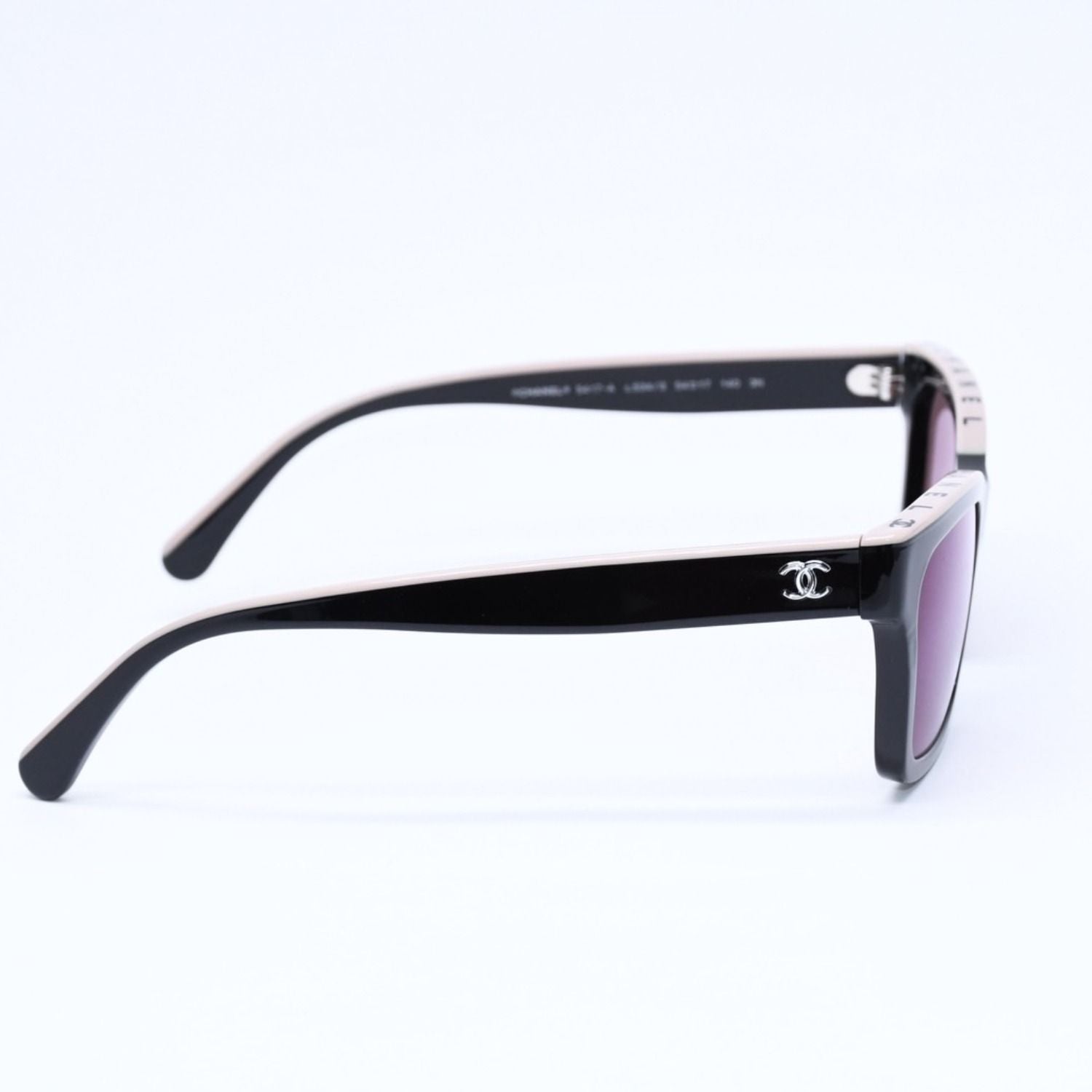 Chanel Sunglasses Eyewear CC Logo Black Greige — view 5