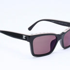 Chanel Sunglasses Eyewear CC Logo Black Greige — view 4