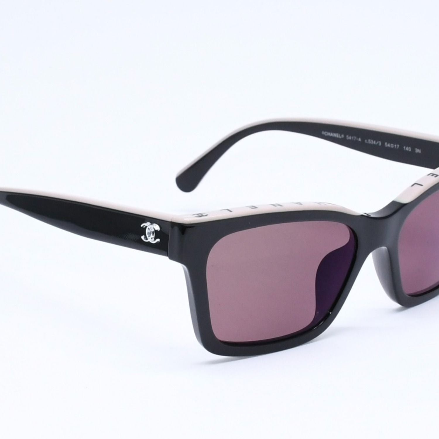 Chanel Sunglasses Eyewear CC Logo Black Greige — view 4