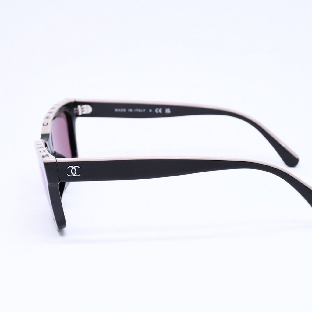 Chanel Sunglasses Eyewear CC Logo Black Greige — view 6
