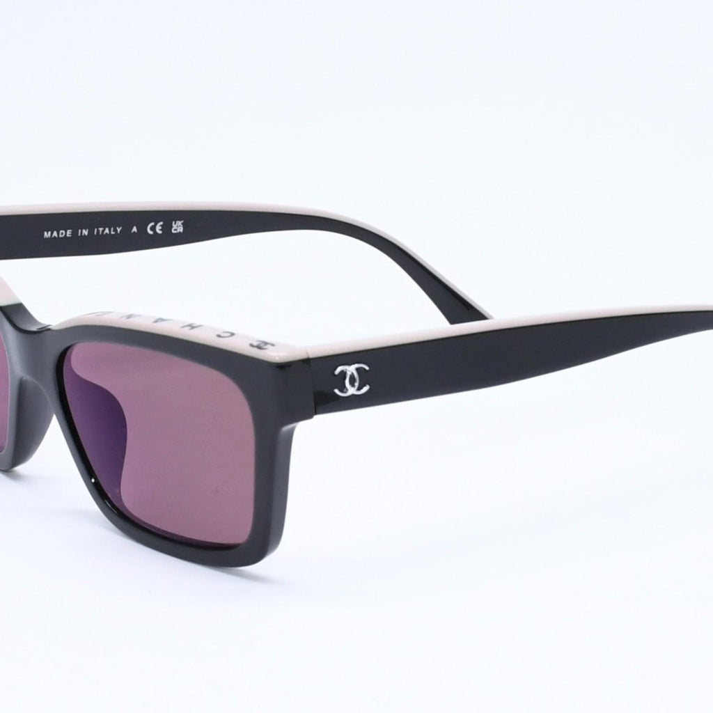 Chanel Sunglasses Eyewear CC Logo Black Greige — view 3