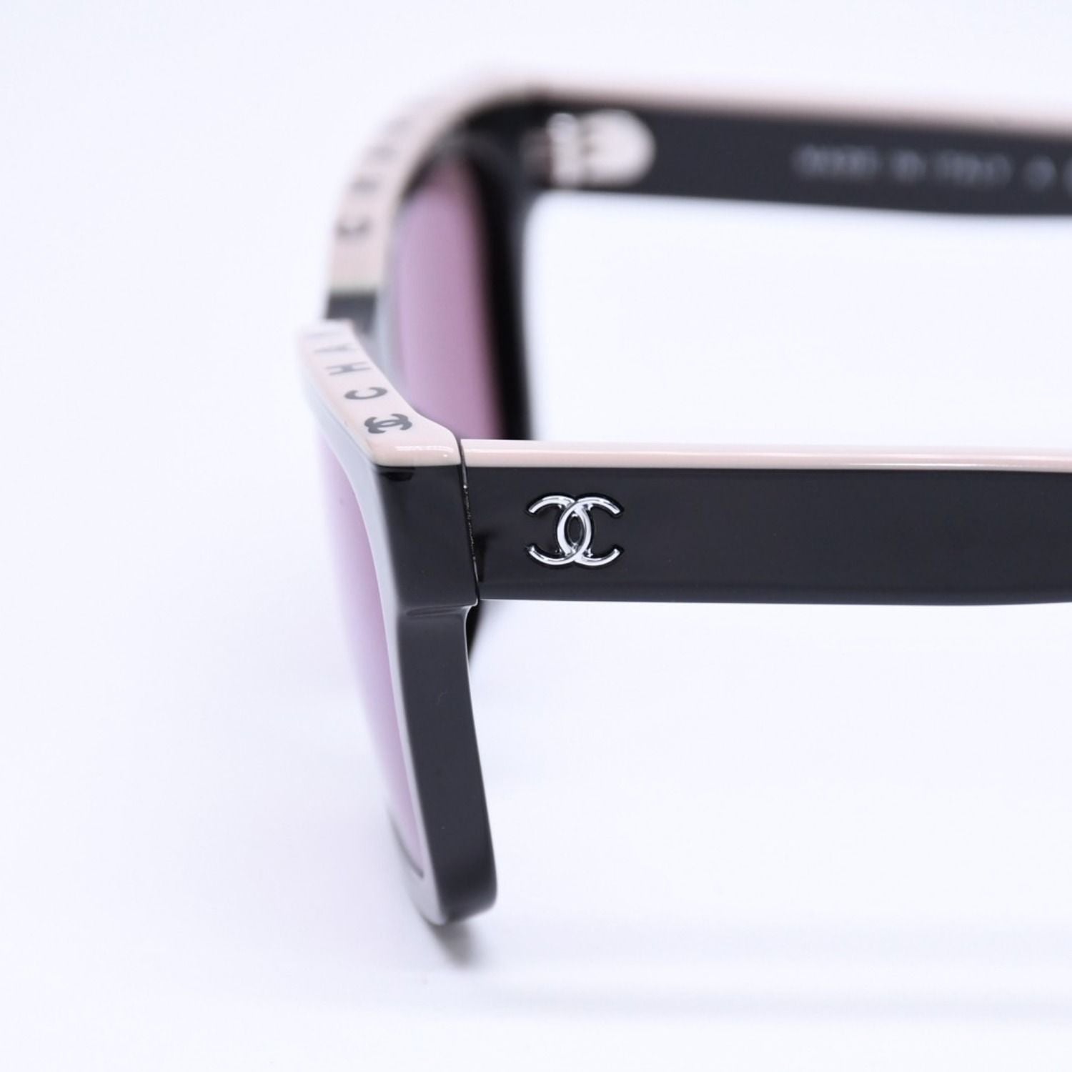 Chanel Sunglasses Eyewear CC Logo Black Greige — view 7