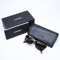 Chanel Sunglasses Eyewear CC Logo Black Greige