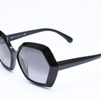 Chanel Sunglasses Eyewear CC Logo Black Hexagon Frame — view 3