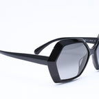 Chanel Sunglasses Eyewear CC Logo Black Hexagon Frame — view 4
