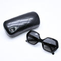 Chanel Sunglasses Eyewear CC Logo Black Hexagon Frame