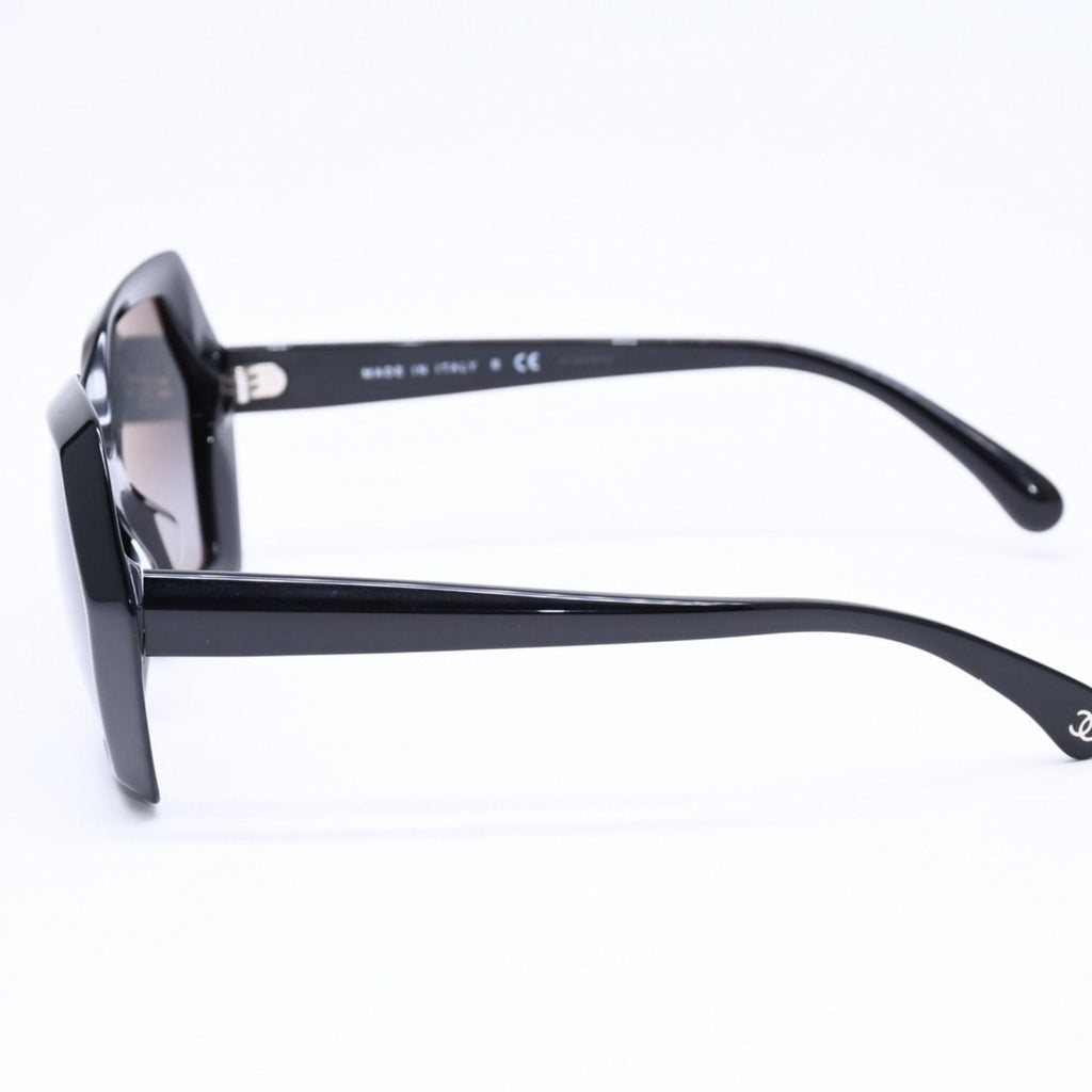 Chanel Sunglasses Eyewear CC Logo Black Hexagon Frame — view 6