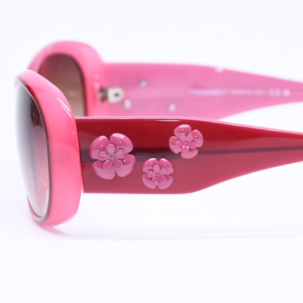 Chanel Sunglasses Eyewear CC Logo Camellia Pink — view 6