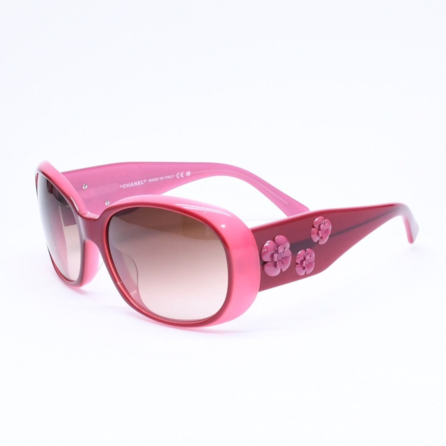 Chanel Sunglasses Eyewear CC Logo Camellia Pink — view 2