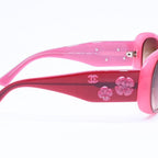 Chanel Sunglasses Eyewear CC Logo Camellia Pink — view 4
