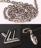 Louis Vuitton Chain Wallet Shoulder Bag Crossbody Portefeuille Twist — view 6