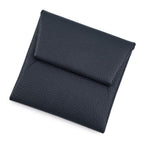 Hermes Coin Purse Bastia Verso Blue Indigo Vert Amand Silver Epsom